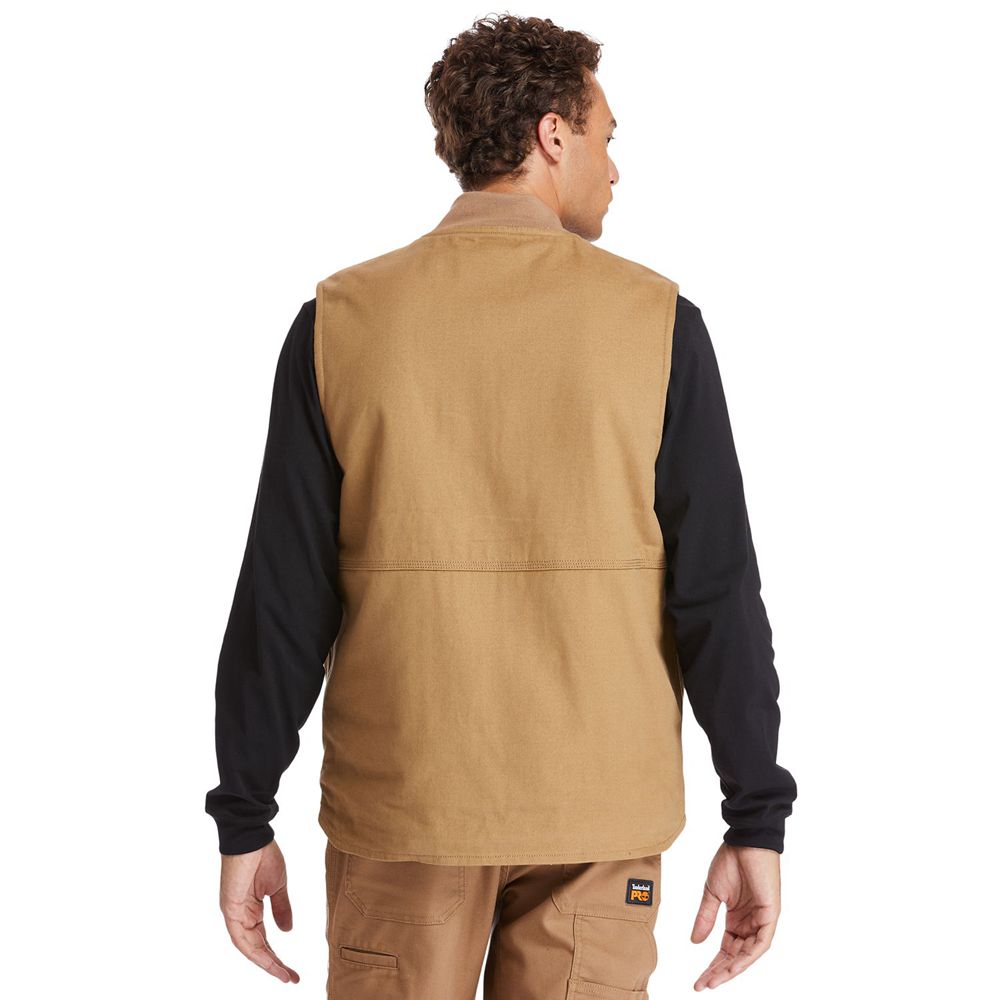 Chaleco Timberland Hombre Pro® Gritman Lined Lona Marrones - Chile VQA-412950